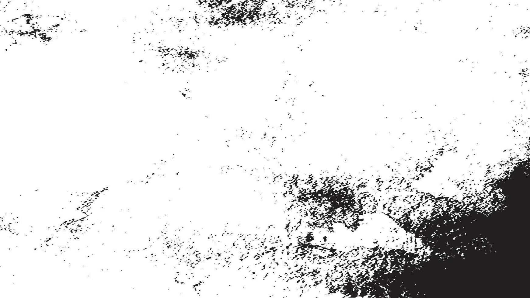 textura de superposición envejecida, fondo de grunge abstracto en blanco y negro, suciedad vectorial envejecida, textura de astillas, grietas, rasguños, desgastes, polvo, suciedad. vector