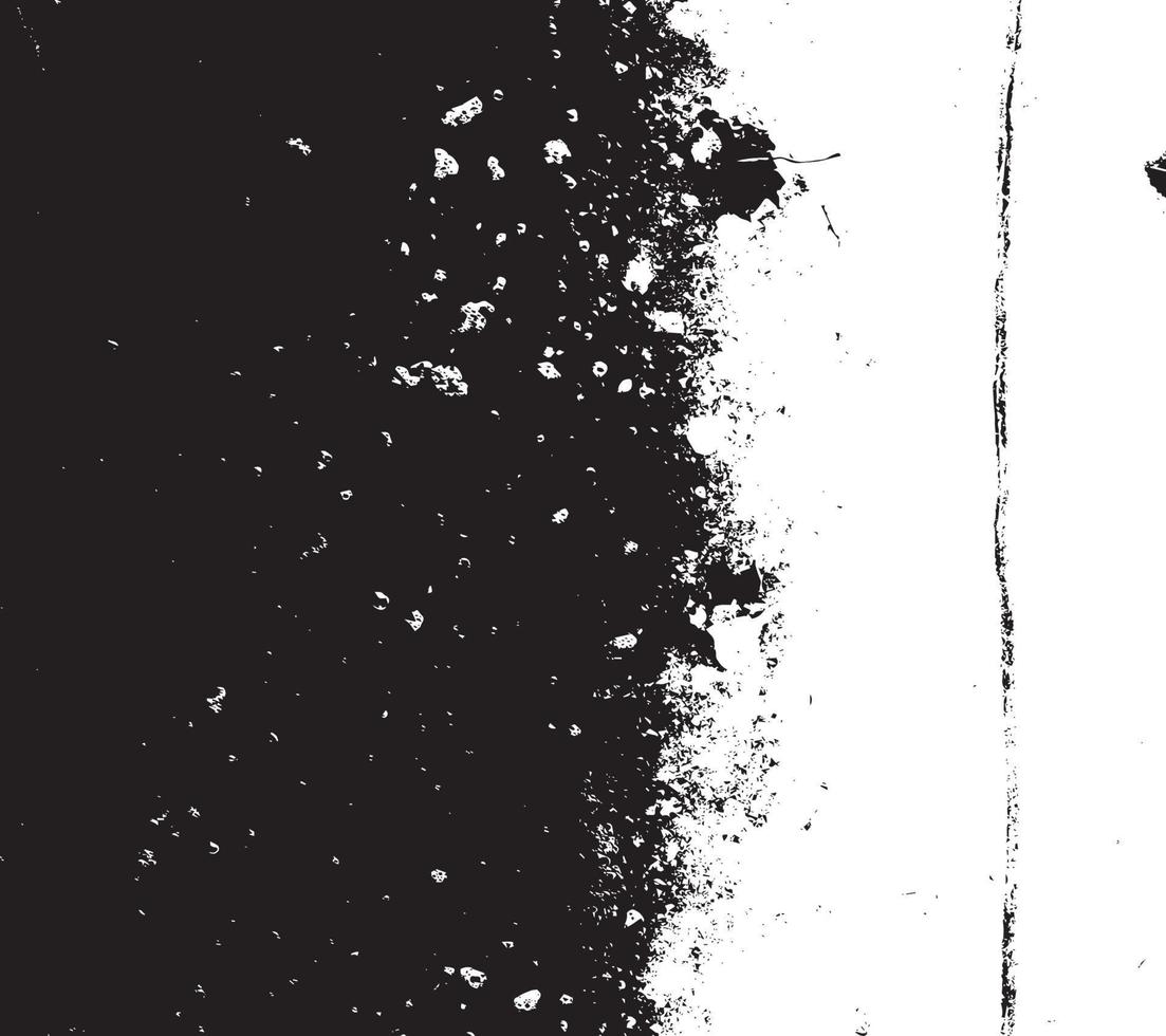 textura de superposición envejecida, fondo de grunge abstracto en blanco y negro, suciedad vectorial envejecida, textura de astillas, grietas, rasguños, desgastes, polvo, suciedad. vector