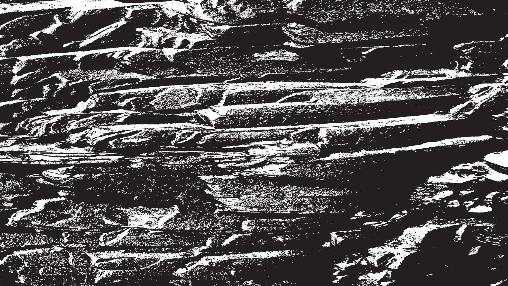 textura de superposición envejecida, fondo de grunge abstracto en blanco y negro, suciedad vectorial envejecida, textura de astillas, grietas, rasguños, desgastes, polvo, suciedad. vector