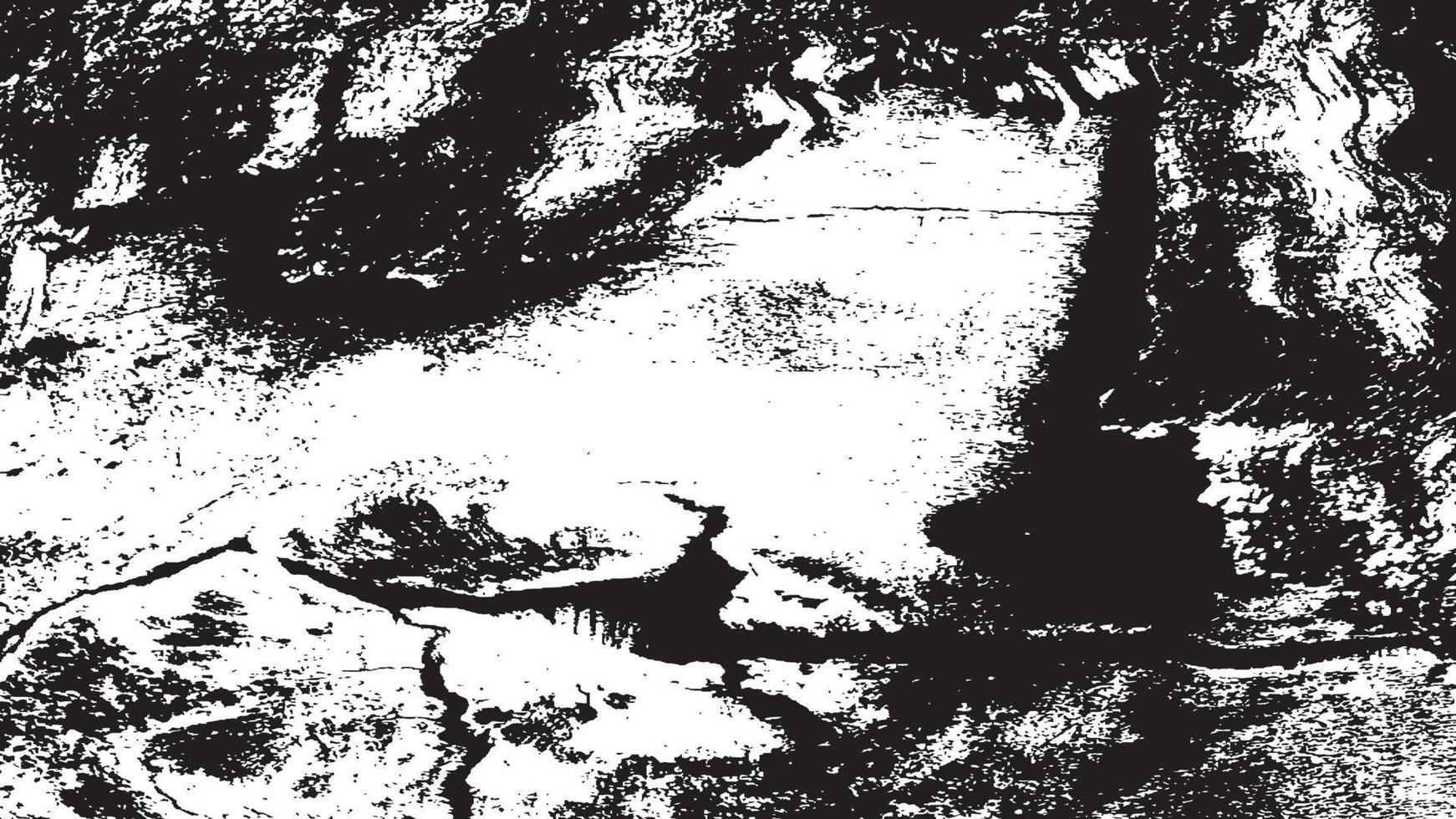 textura de superposición envejecida, fondo de grunge abstracto en blanco y negro, suciedad vectorial envejecida, textura de astillas, grietas, rasguños, desgastes, polvo, suciedad. vector