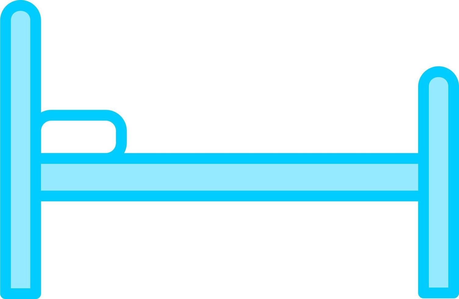 Hospital Bed Vector Icon