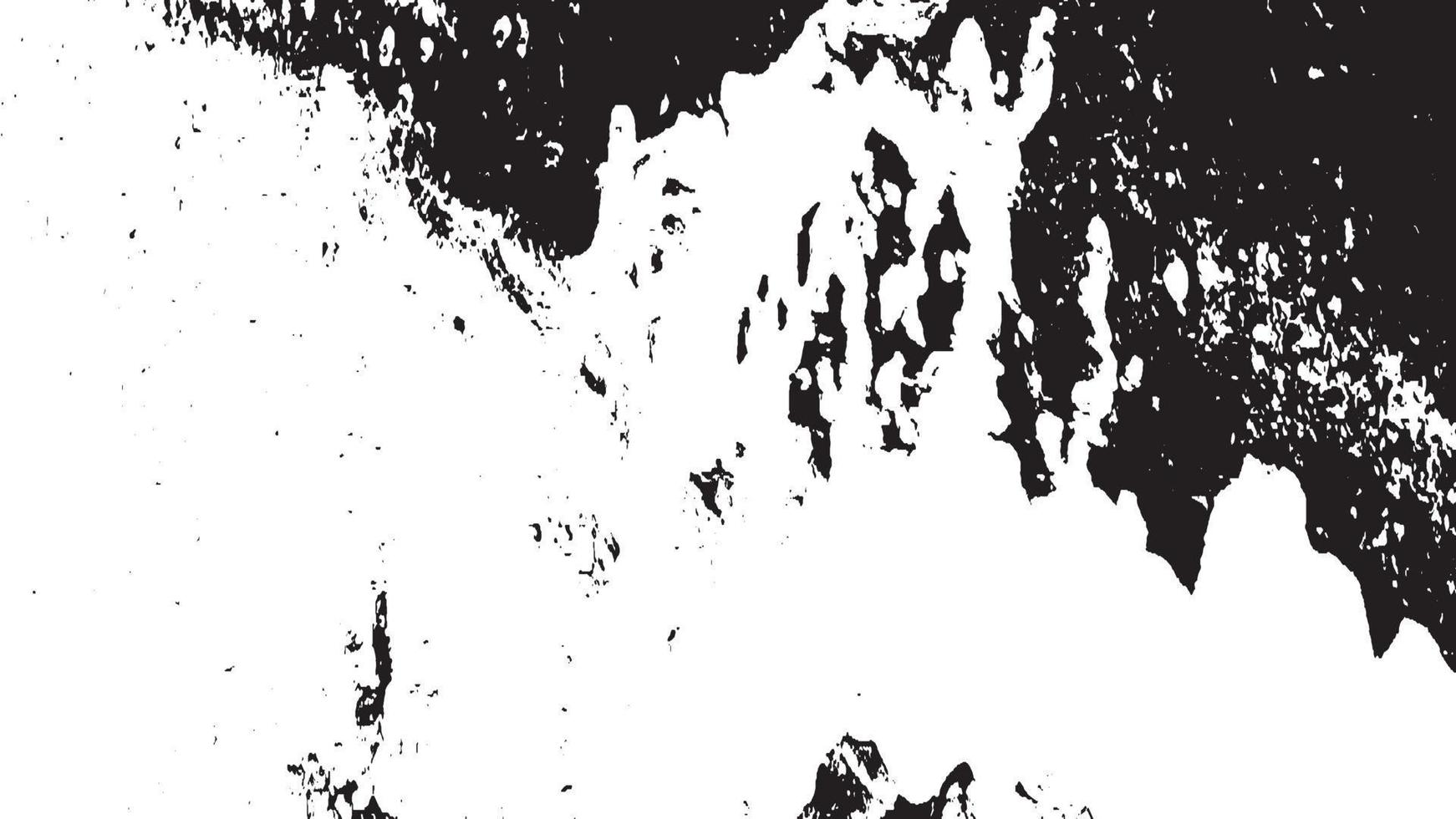 textura de superposición envejecida, fondo de grunge abstracto en blanco y negro, suciedad vectorial envejecida, textura de astillas, grietas, rasguños, desgastes, polvo, suciedad. vector