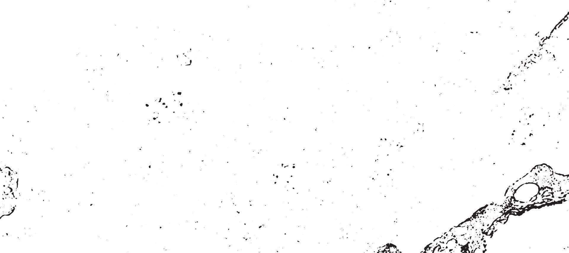 textura de superposición envejecida, fondo de grunge abstracto en blanco y negro, suciedad vectorial envejecida, textura de astillas, grietas, rasguños, desgastes, polvo, suciedad. vector