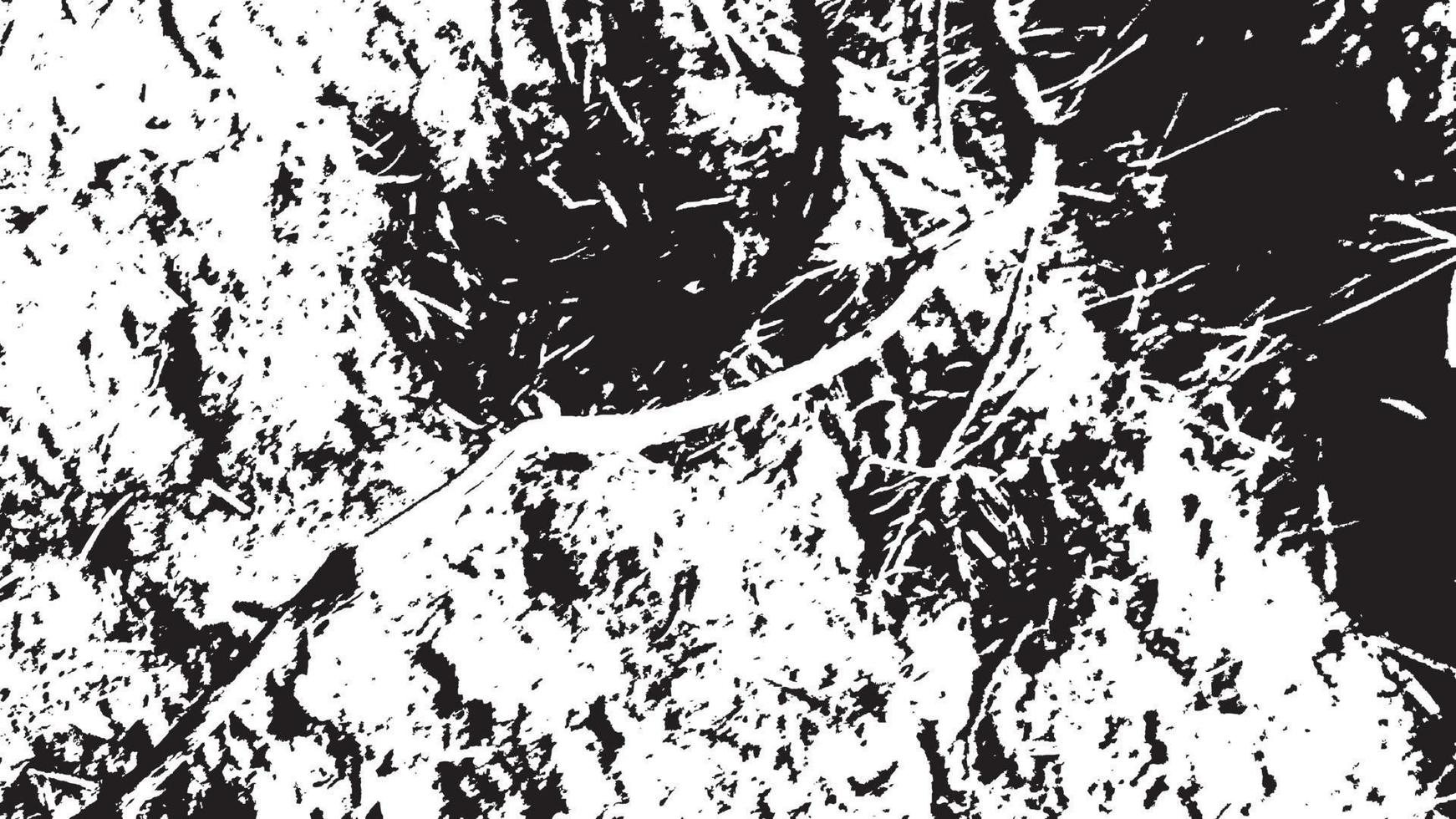 textura de superposición envejecida, fondo de grunge abstracto en blanco y negro, suciedad vectorial envejecida, textura de astillas, grietas, rasguños, desgastes, polvo, suciedad. vector