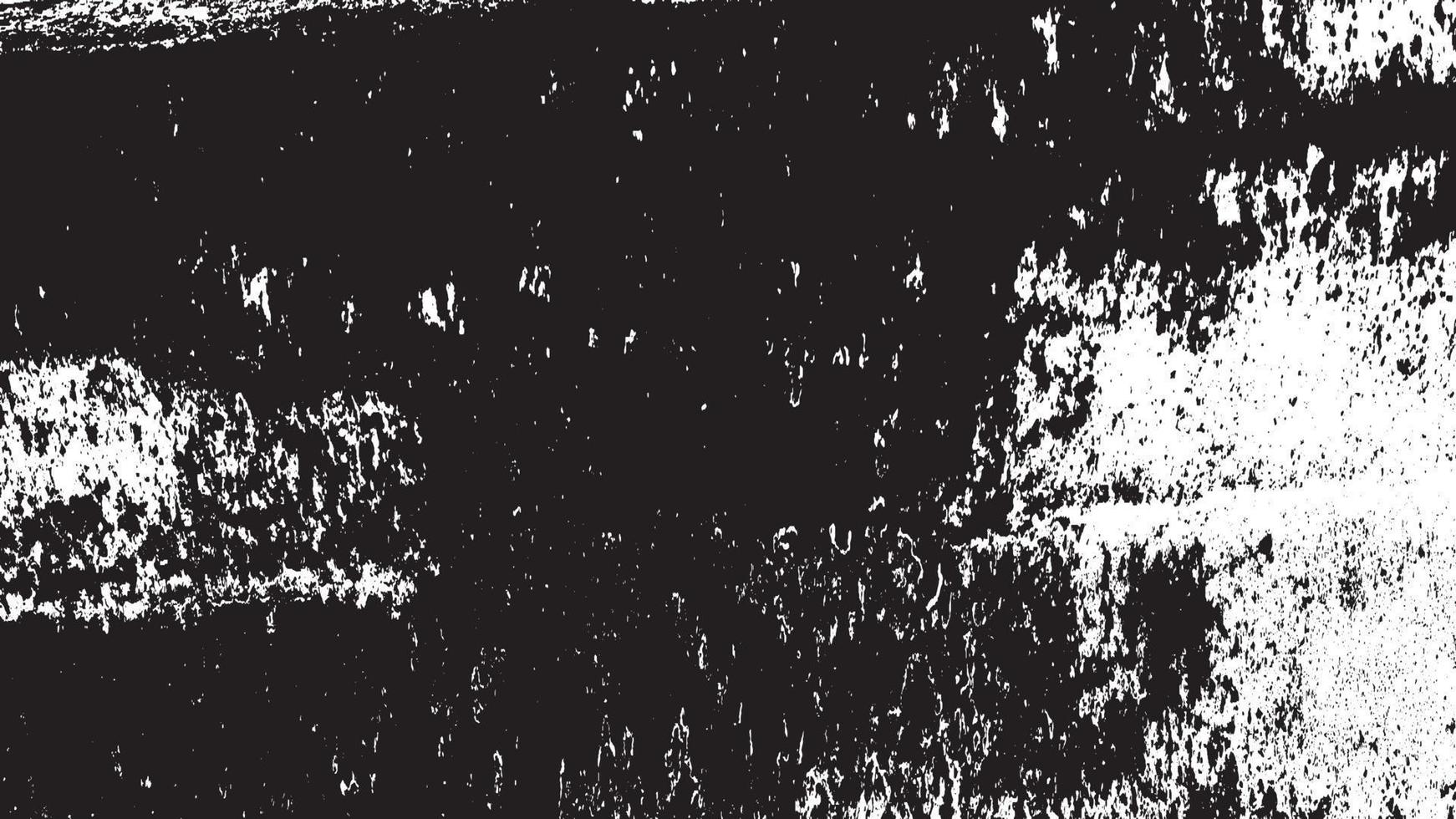 textura de superposición envejecida, fondo de grunge abstracto en blanco y negro, suciedad vectorial envejecida, textura de astillas, grietas, rasguños, desgastes, polvo, suciedad. vector