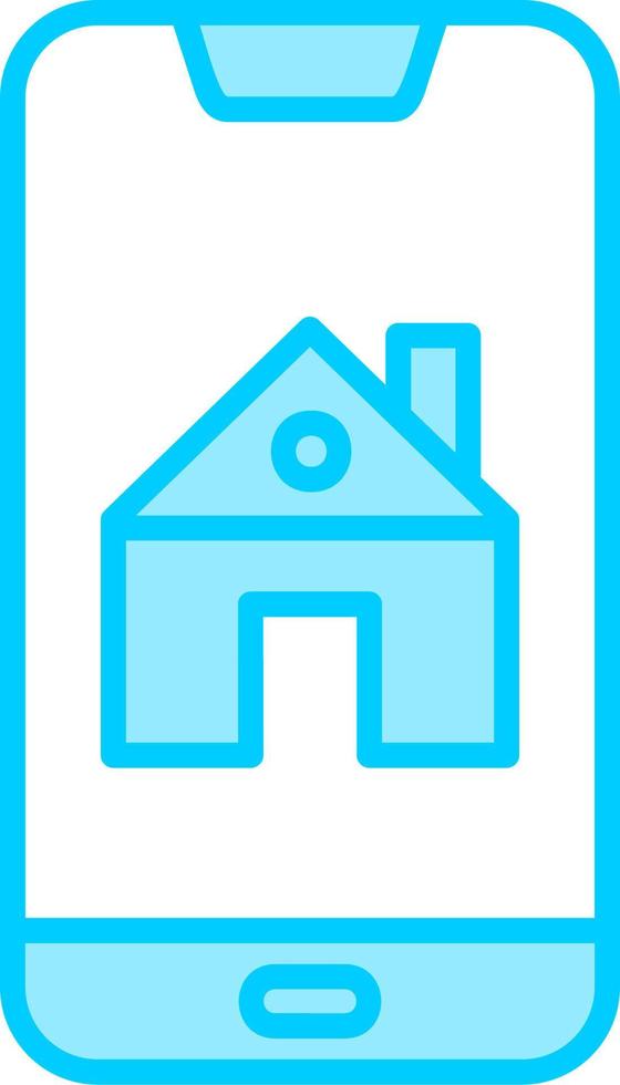Smartphone House Control Vector Icon