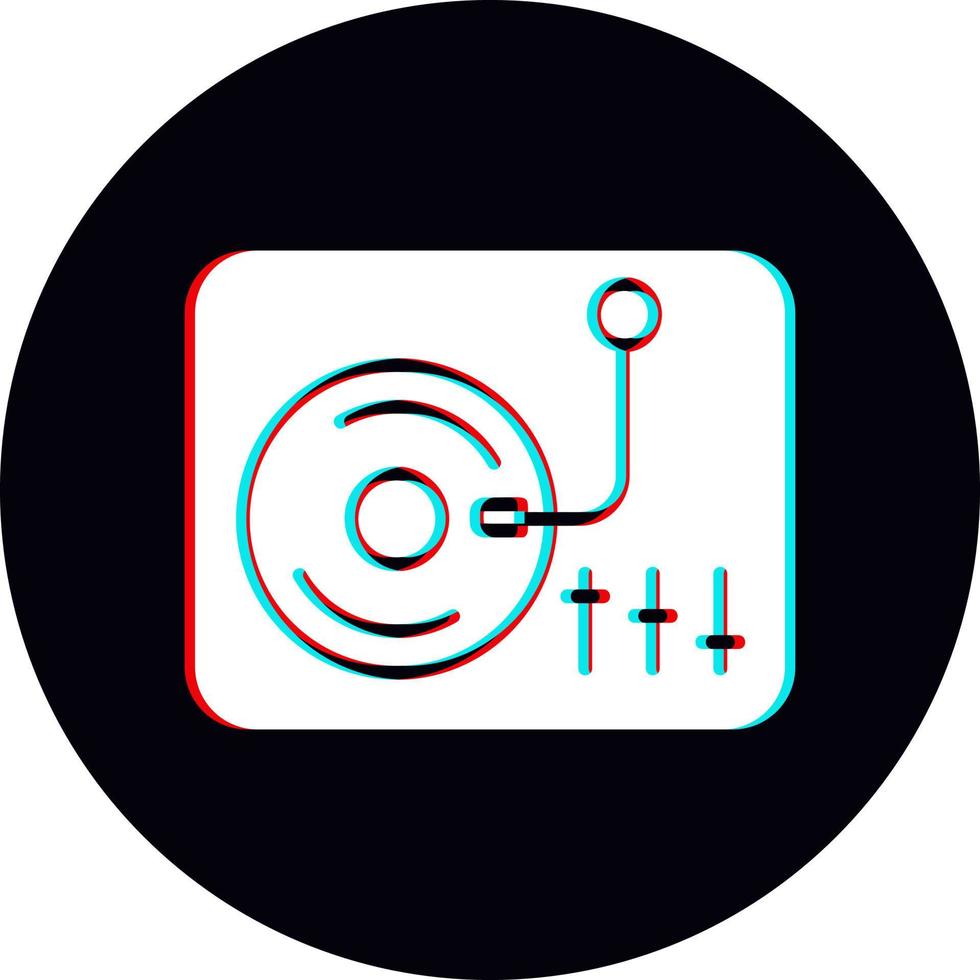 icono de vector de tocadiscos