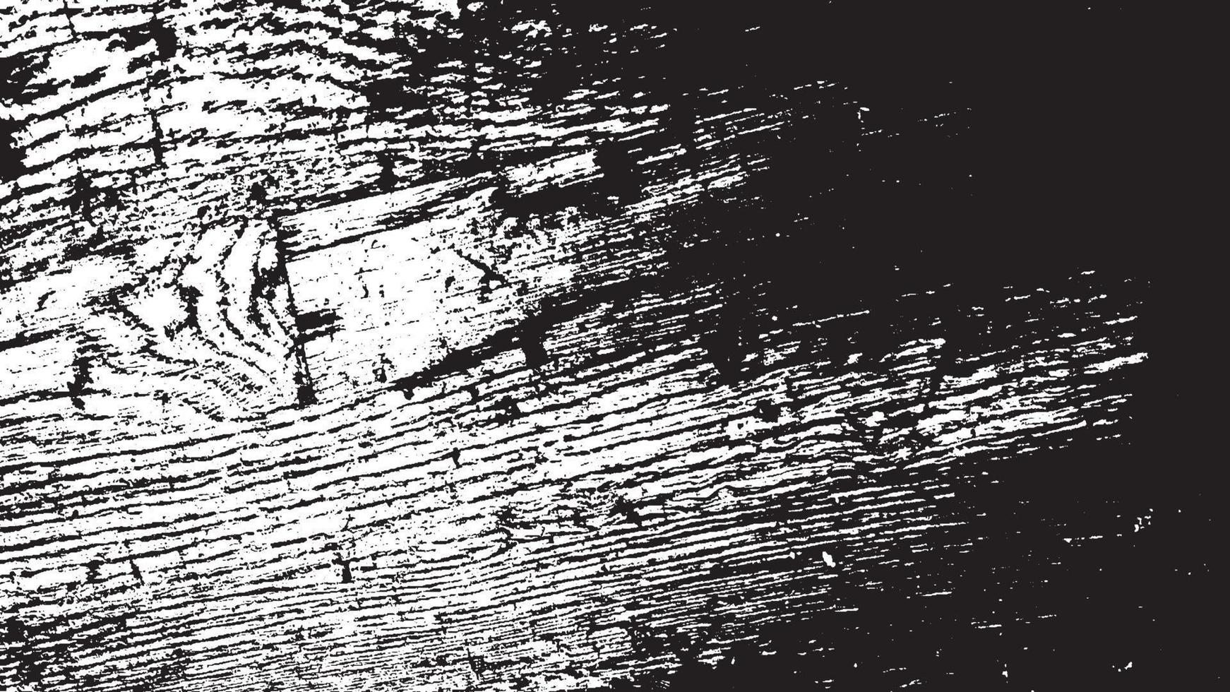 textura de superposición envejecida, fondo de grunge abstracto en blanco y negro, suciedad vectorial envejecida, textura de astillas, grietas, rasguños, desgastes, polvo, suciedad. vector