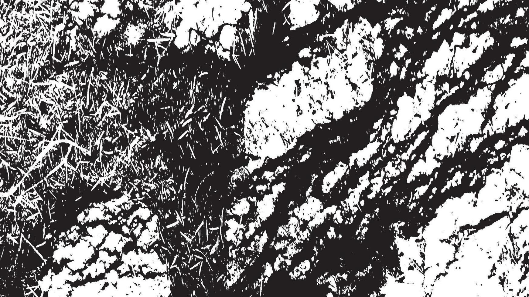 textura de superposición envejecida, fondo de grunge abstracto en blanco y negro, suciedad vectorial envejecida, textura de astillas, grietas, rasguños, desgastes, polvo, suciedad. vector