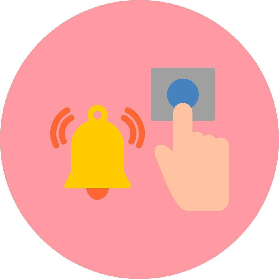 Emergency Alarm Button Vector Icon