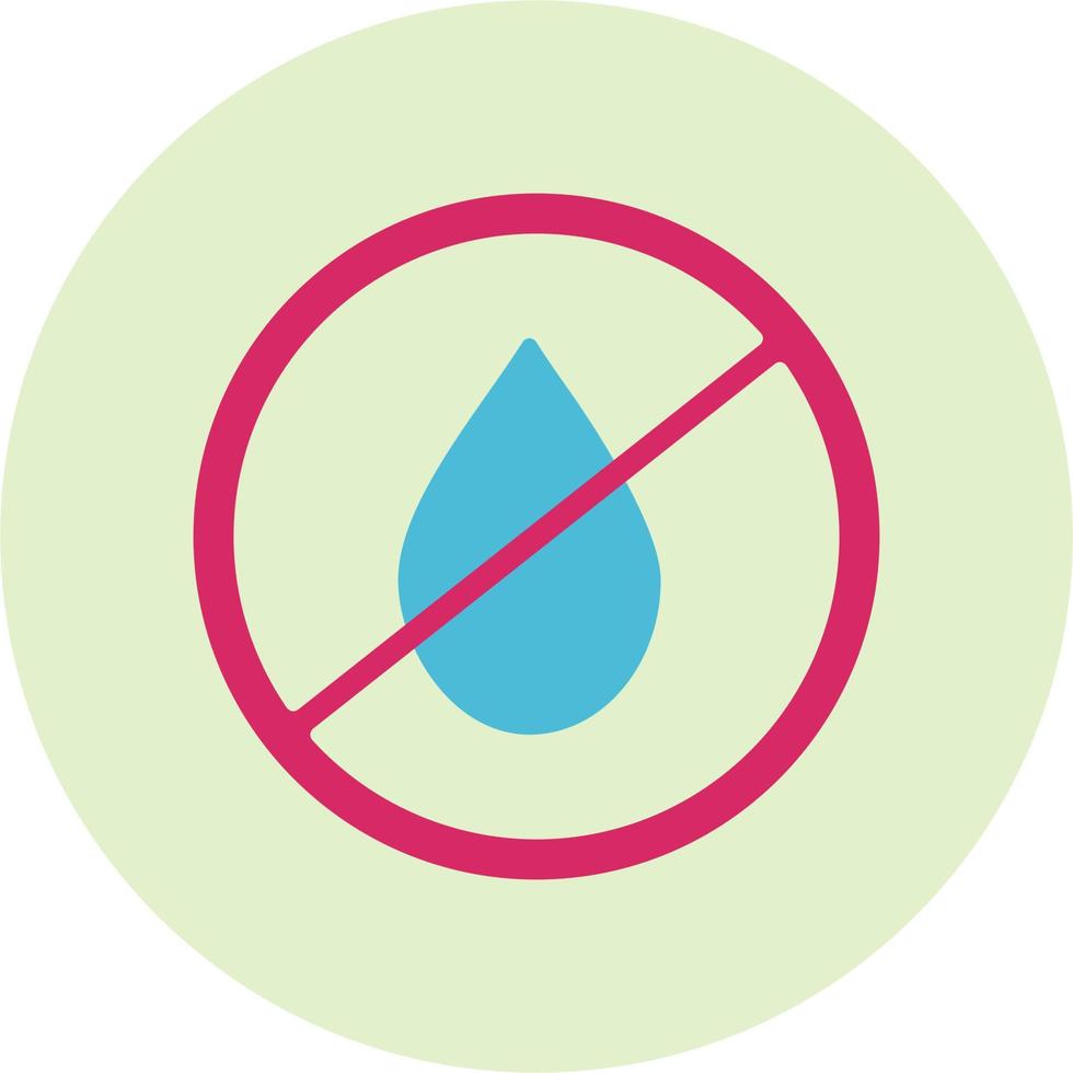 sin icono de vector de agua