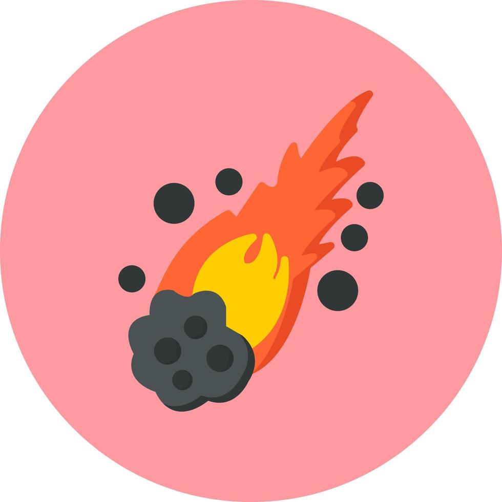 Meteor Vector Icon