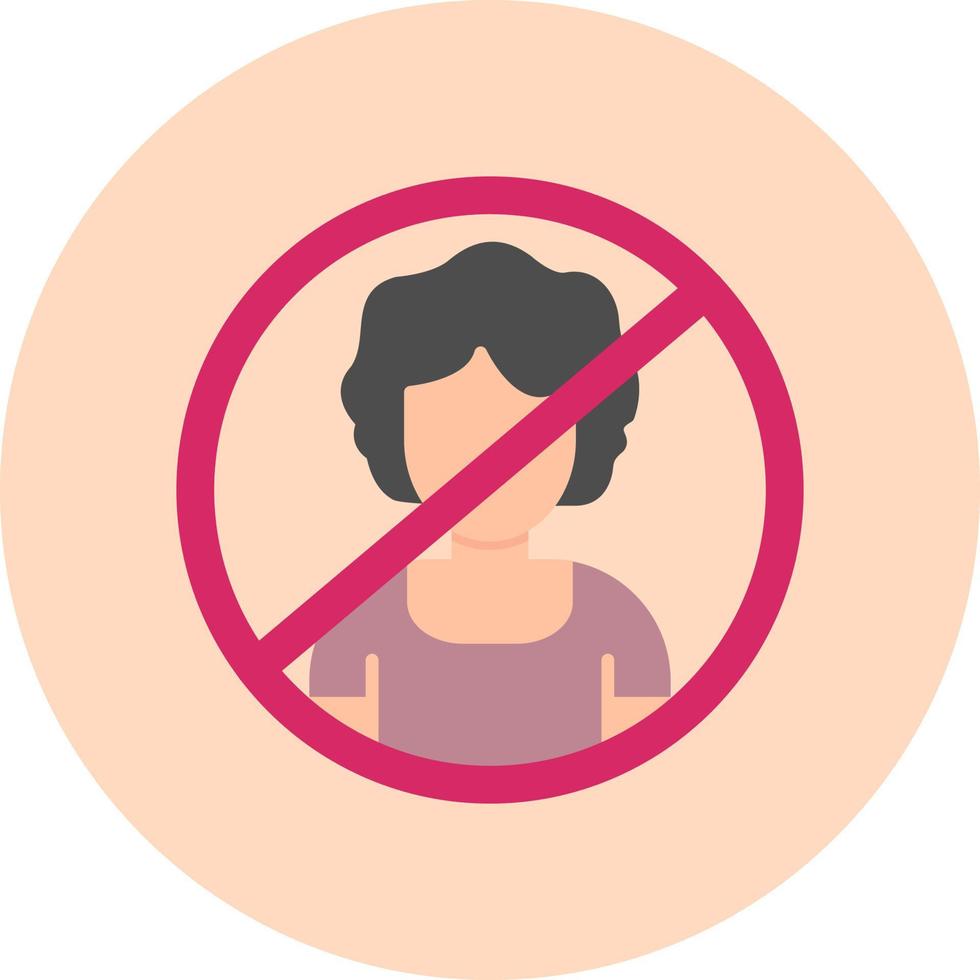 Person Not Allowed Vector Icon