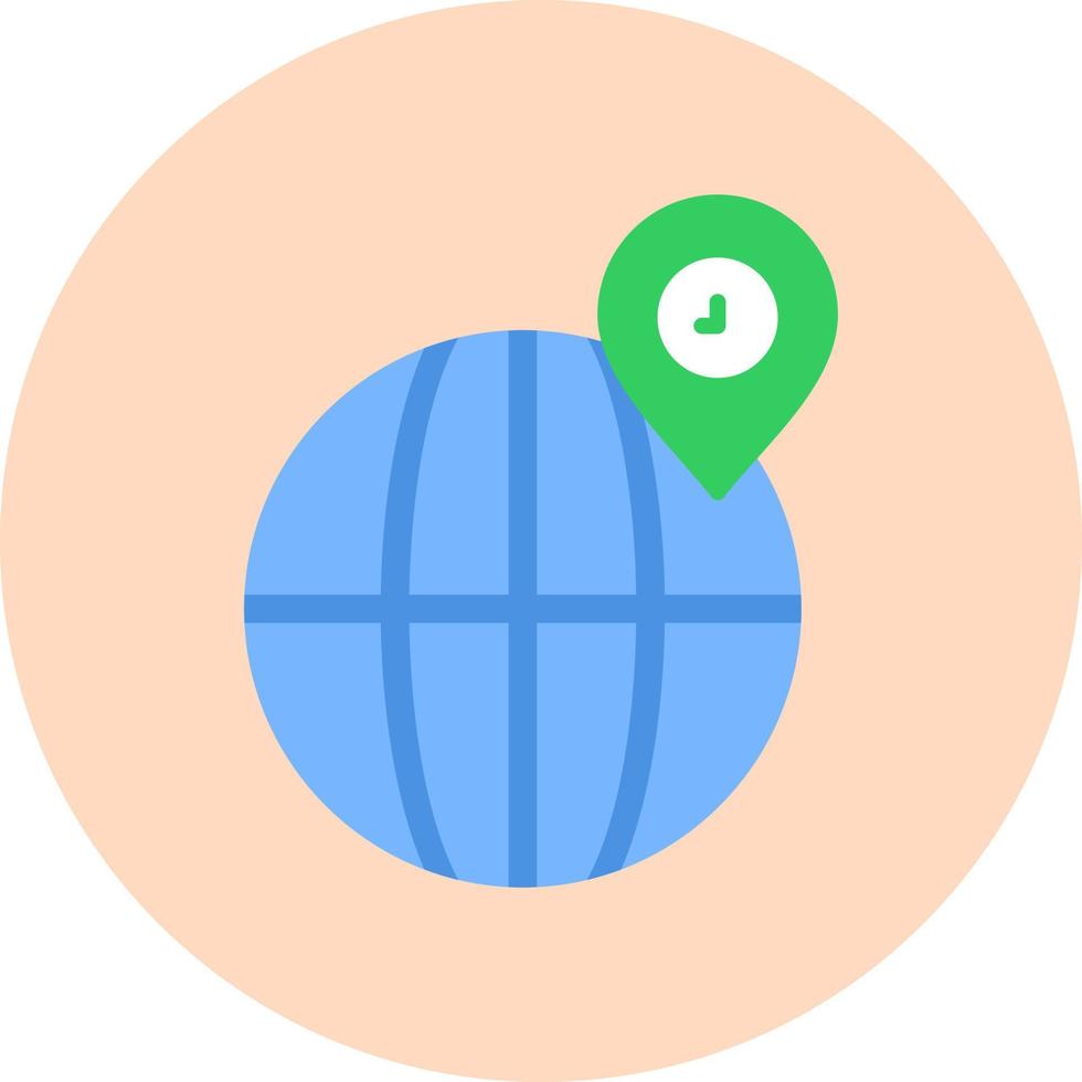 Globe Location Vector Icon