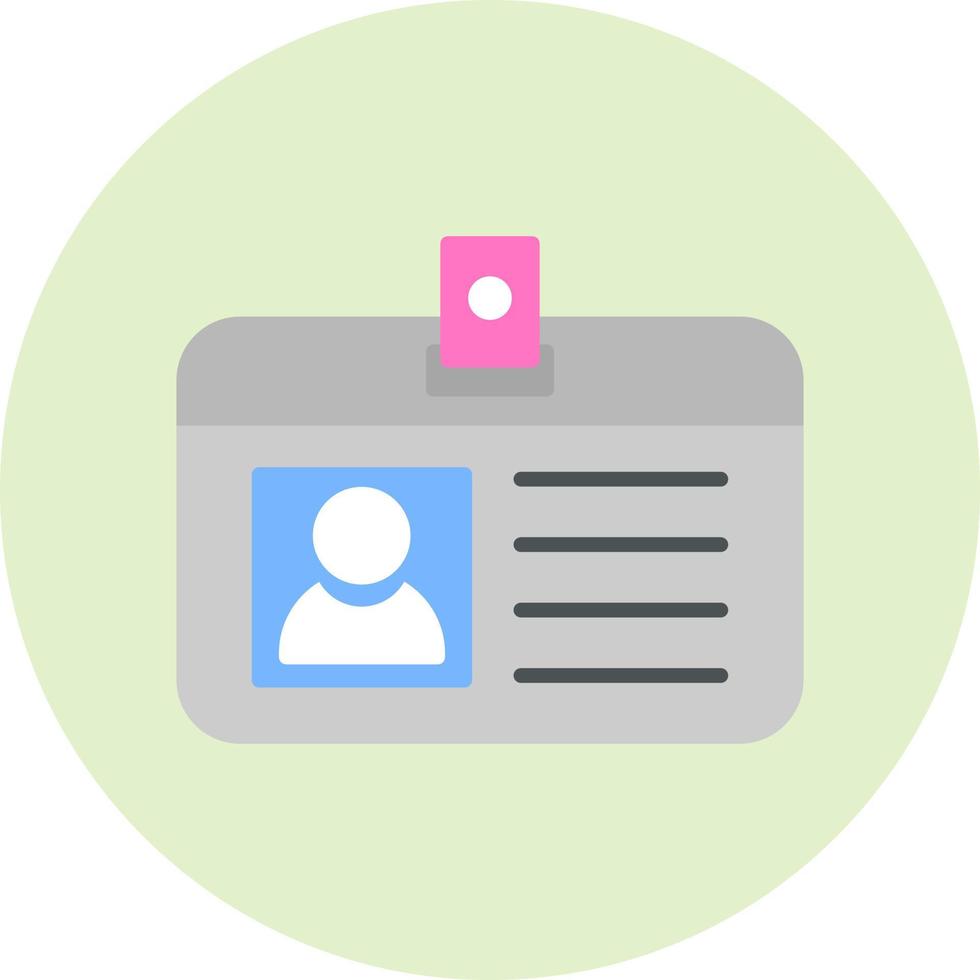 Identification Card Vector Icon