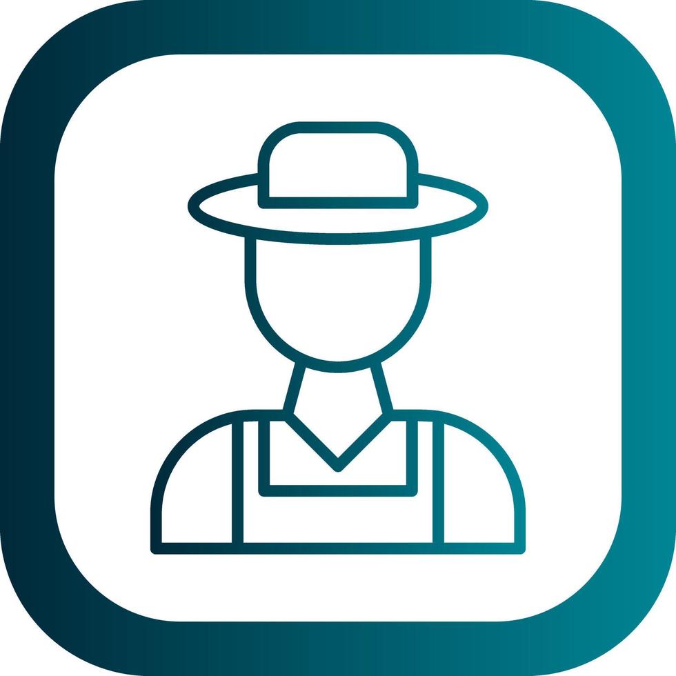 Farmer Vector Icon Design