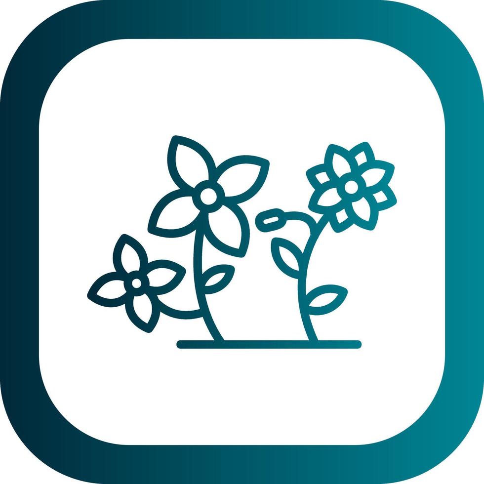 diseño de icono de vector de flores