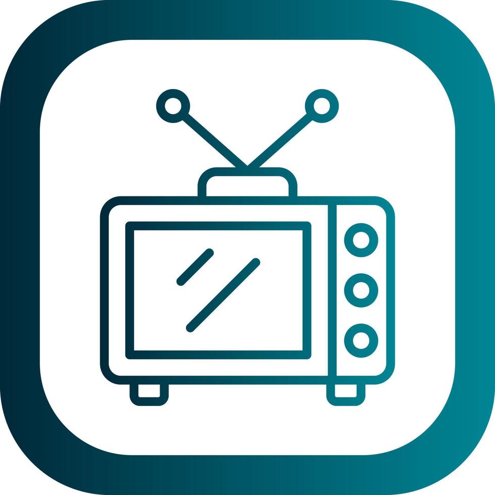 diseño de icono de vector de televisión