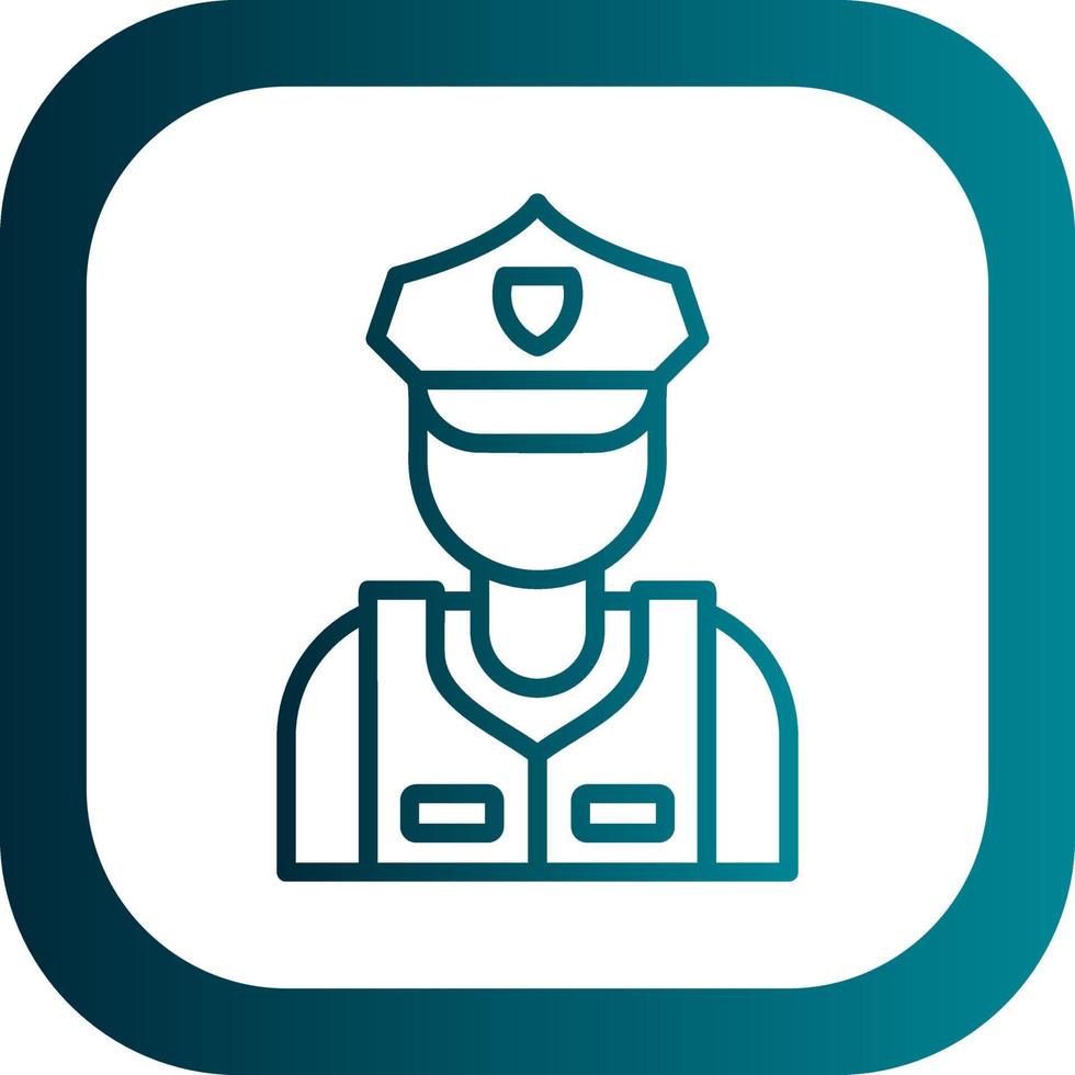 Security Guard Vector Icon Design