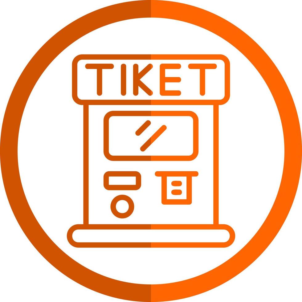 Ticket Machine Vector Icon Design