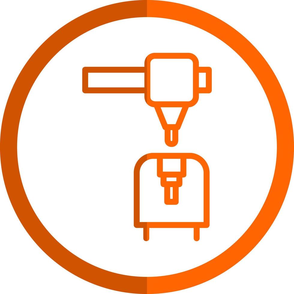 3d Printer Vector Icon Design