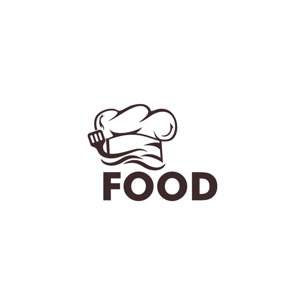 food icon symbol for cafe, restaurant, cooking business. Modern linear catering label vector