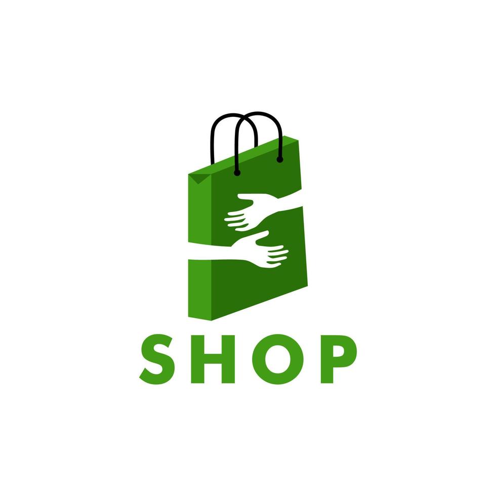 tienda logo, bueno compras logo vector