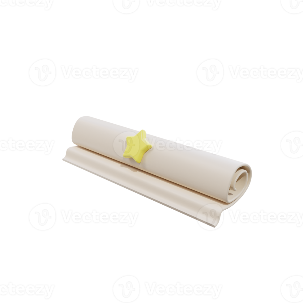 3d rendering paper illustration object png