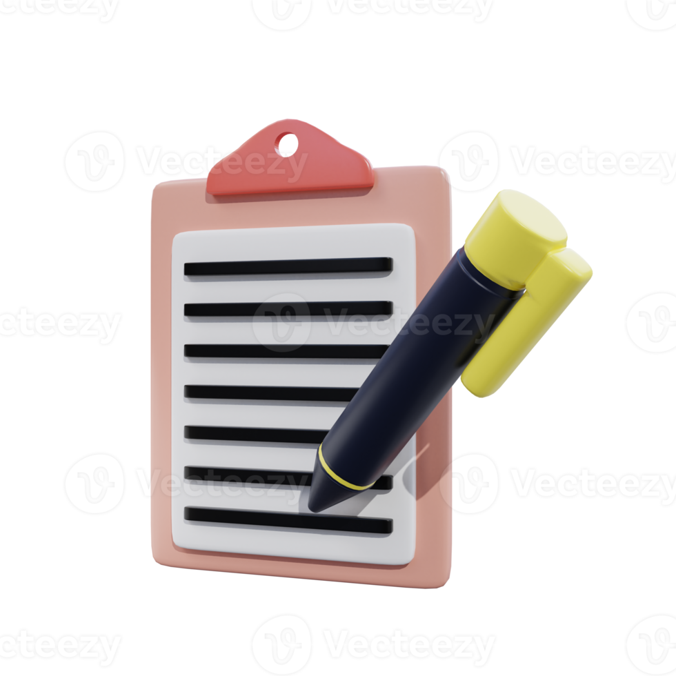 3d rendering task illustration object png