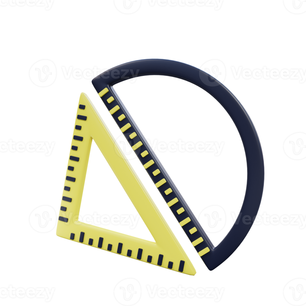 3d rendering ruler illustration object png
