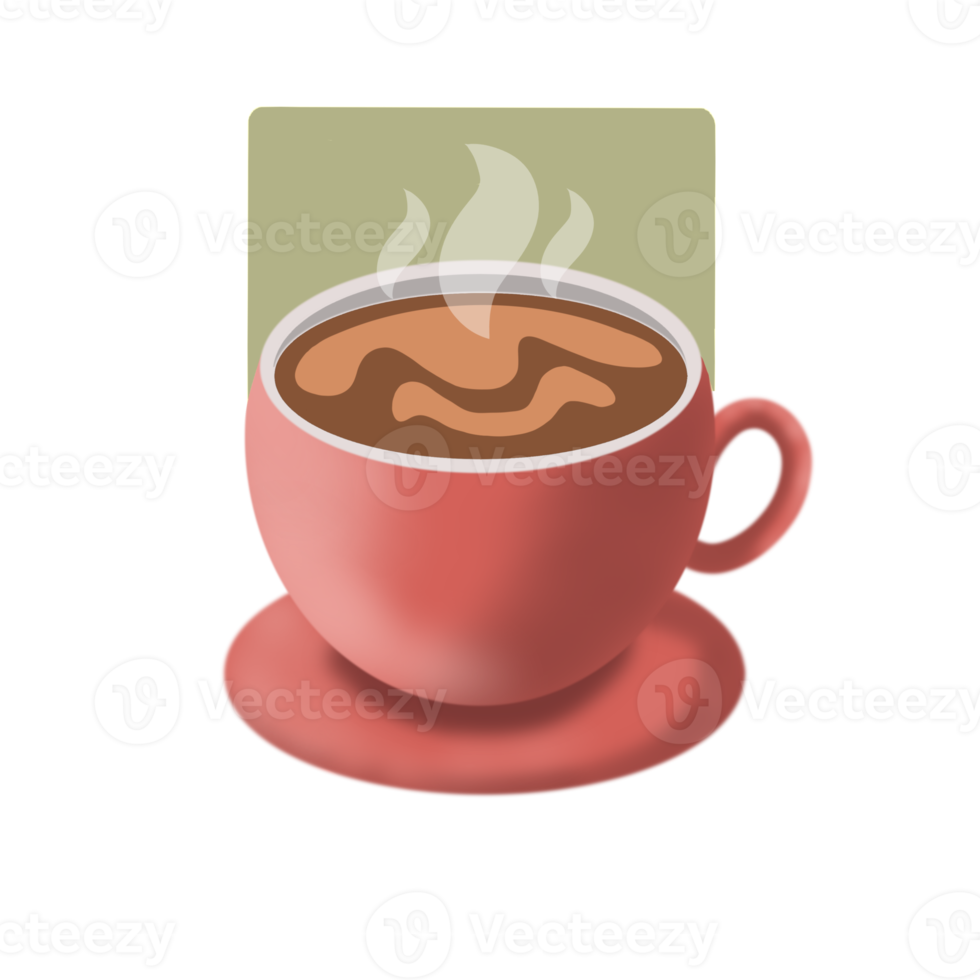 Illustration a cup of hot coffee png
