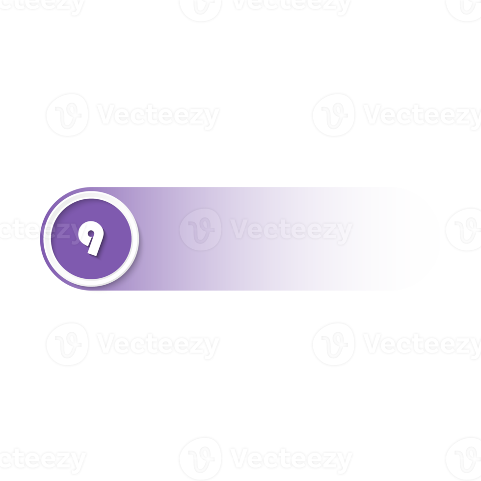 Bullet with number 9 png