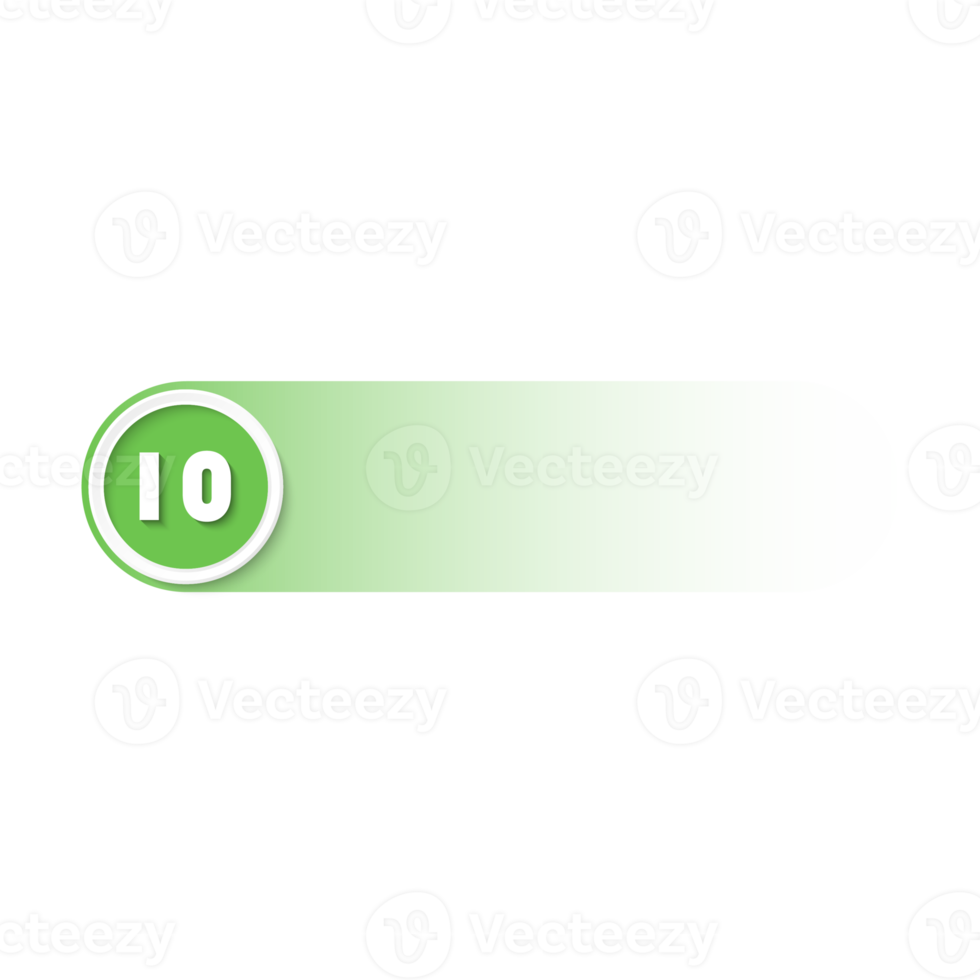 Bullet with number 10 png