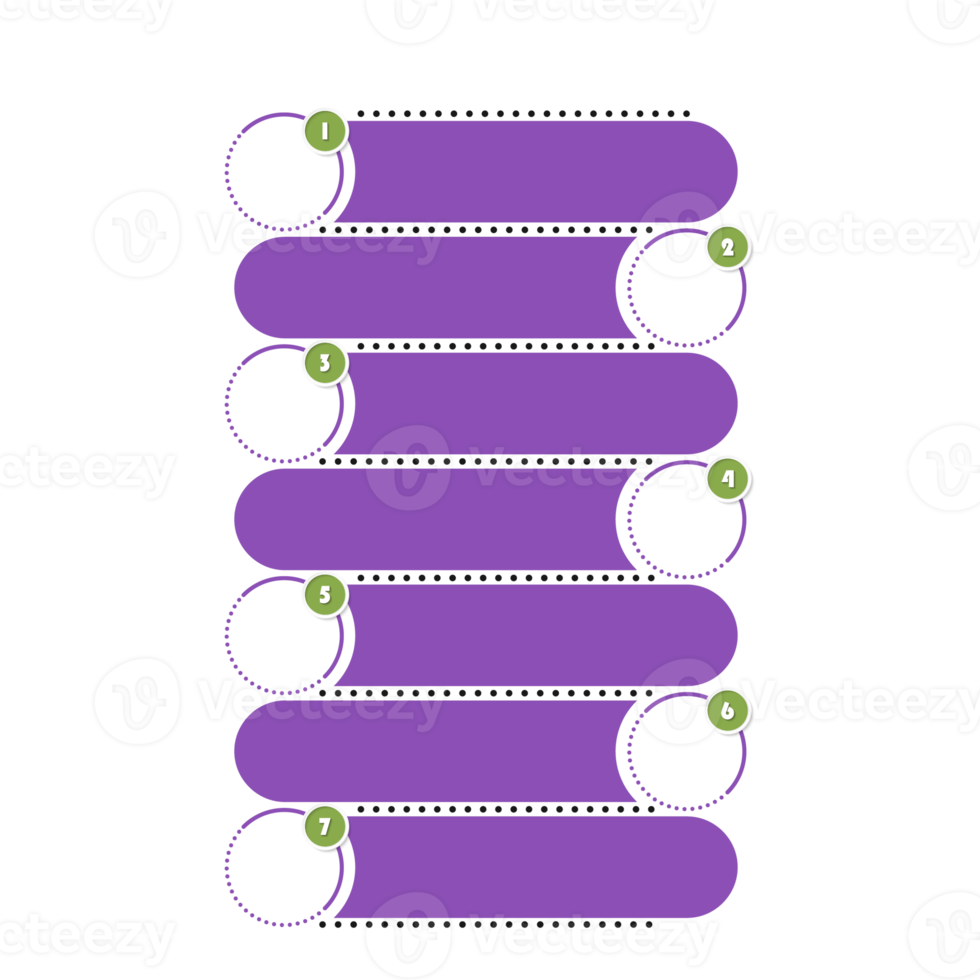 Infographic with 7 steps, process or options. png