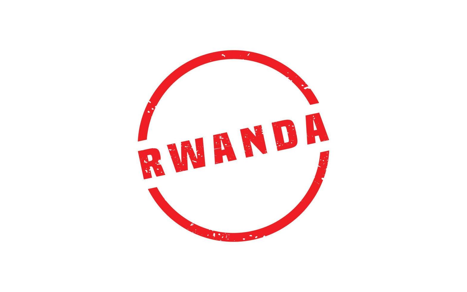 RWANDA stamp rubber with grunge style on white background vector
