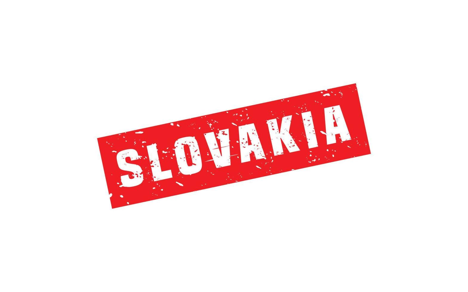 Eslovaquia sello caucho con grunge estilo en blanco antecedentes vector