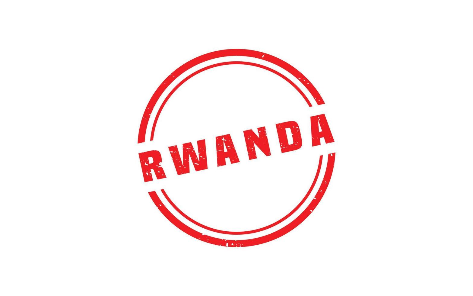 RWANDA stamp rubber with grunge style on white background vector