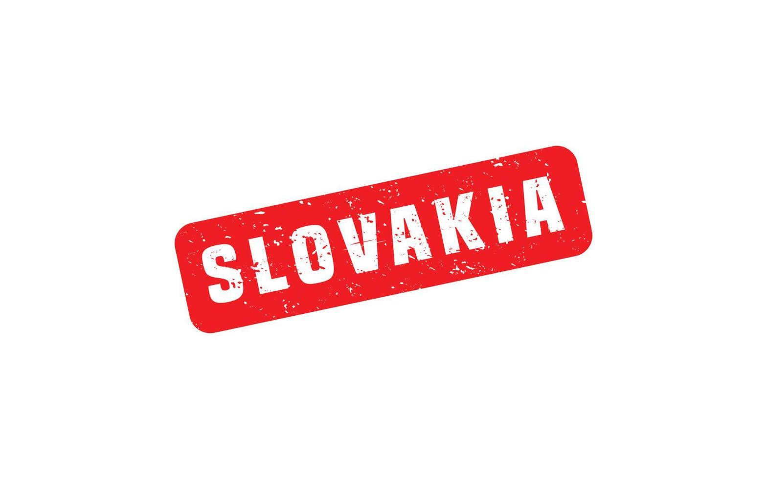 SLOVAKIA stamp rubber with grunge style on white background vector