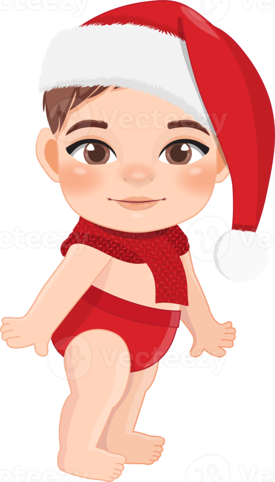 Baby Claus with Cute Baby Boy Cartoon Character png