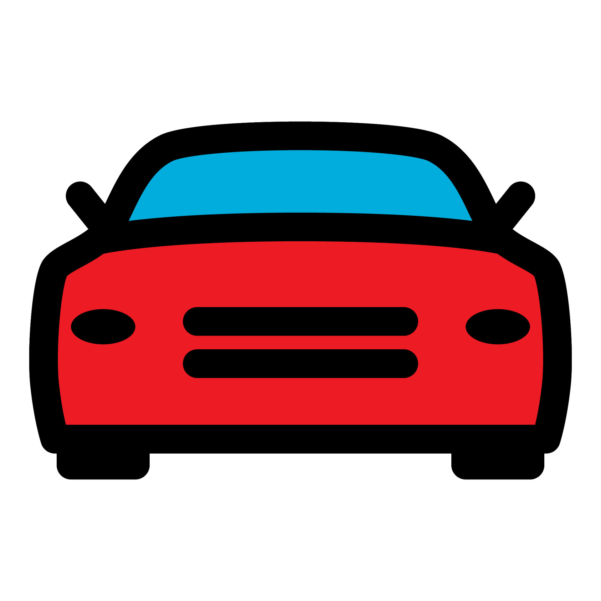 Car Icon Red Graphic by PiGeometric · Creative Fabrica