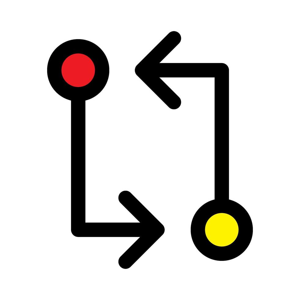 línea de icono de comparación de git aislada sobre fondo blanco. icono negro plano y delgado en el estilo de contorno moderno. símbolo lineal y trazo editable. ilustración de vector de trazo simple y perfecto de píxeles.