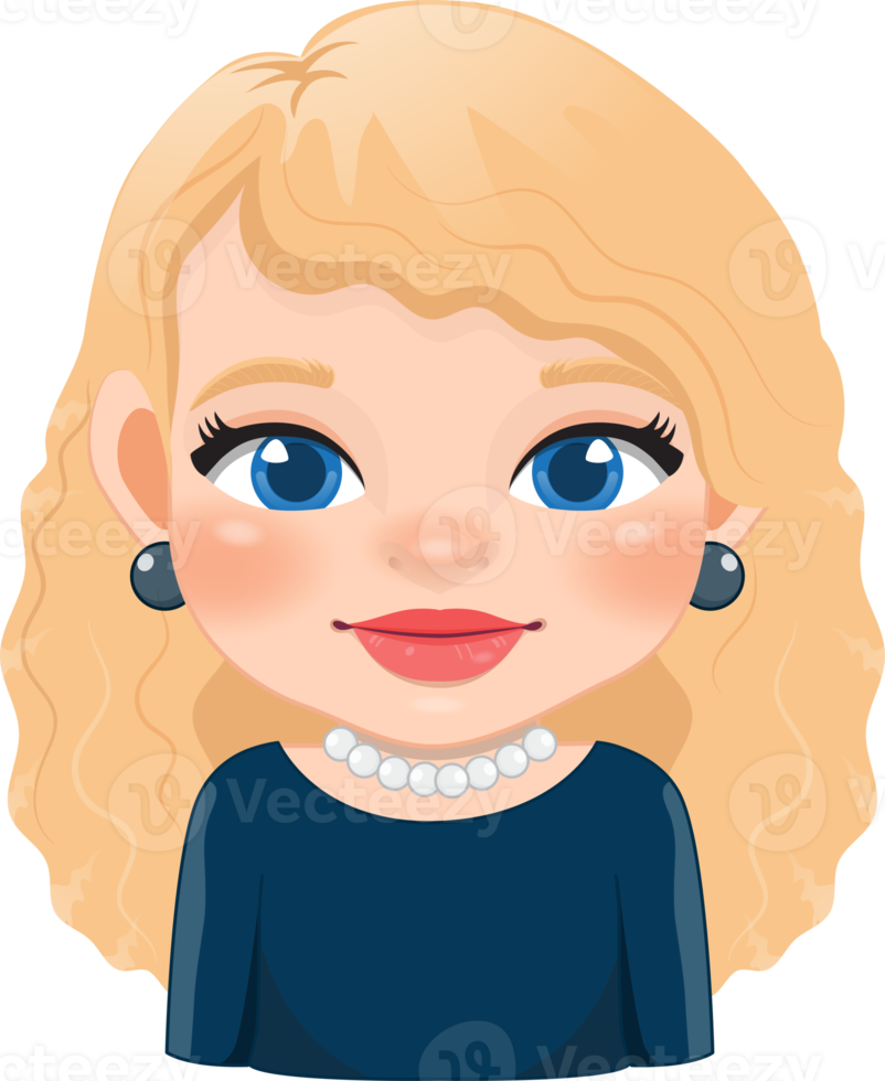 Cute Blonde Hair Girl Cartoon Character PNG 19980652 PNG