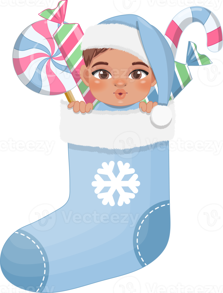 del bebe Primero Navidad media con linda bebé chico en pastel color diseño png