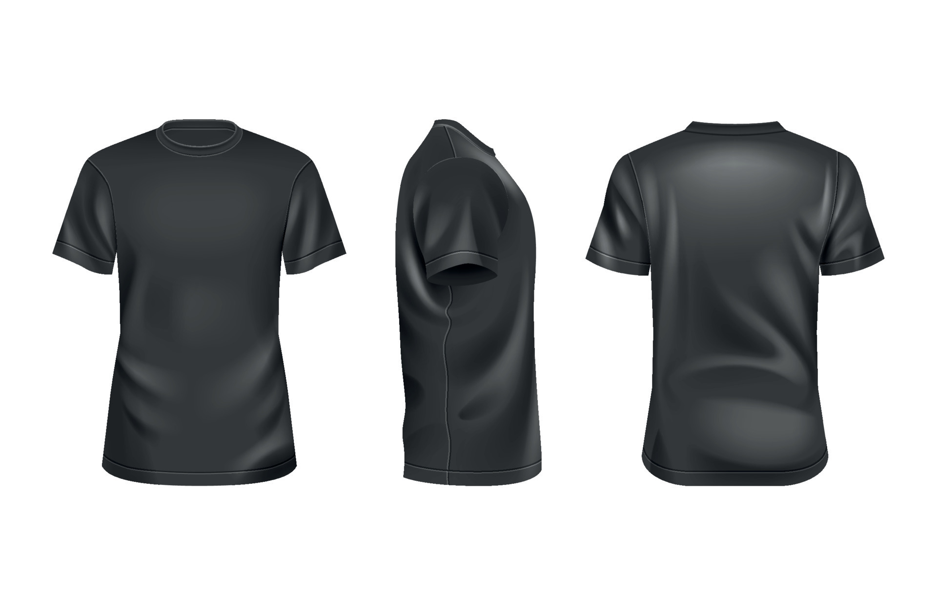 3D Black T Shirts 19980677 Vector Art at Vecteezy