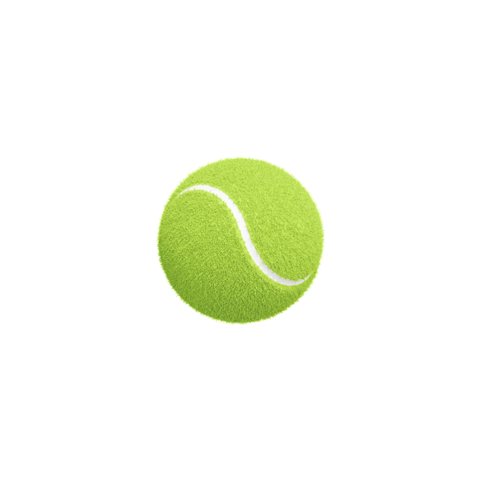 tennis bal 3d illustratie png