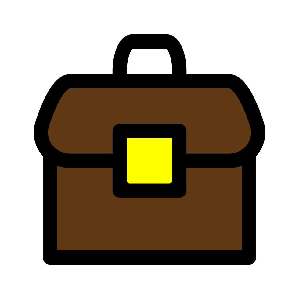 Briefcase icon line isolated on white background. Black flat thin icon on modern outline style. Linear symbol and editable stroke. Simple and pixel perfect stroke vector illustration