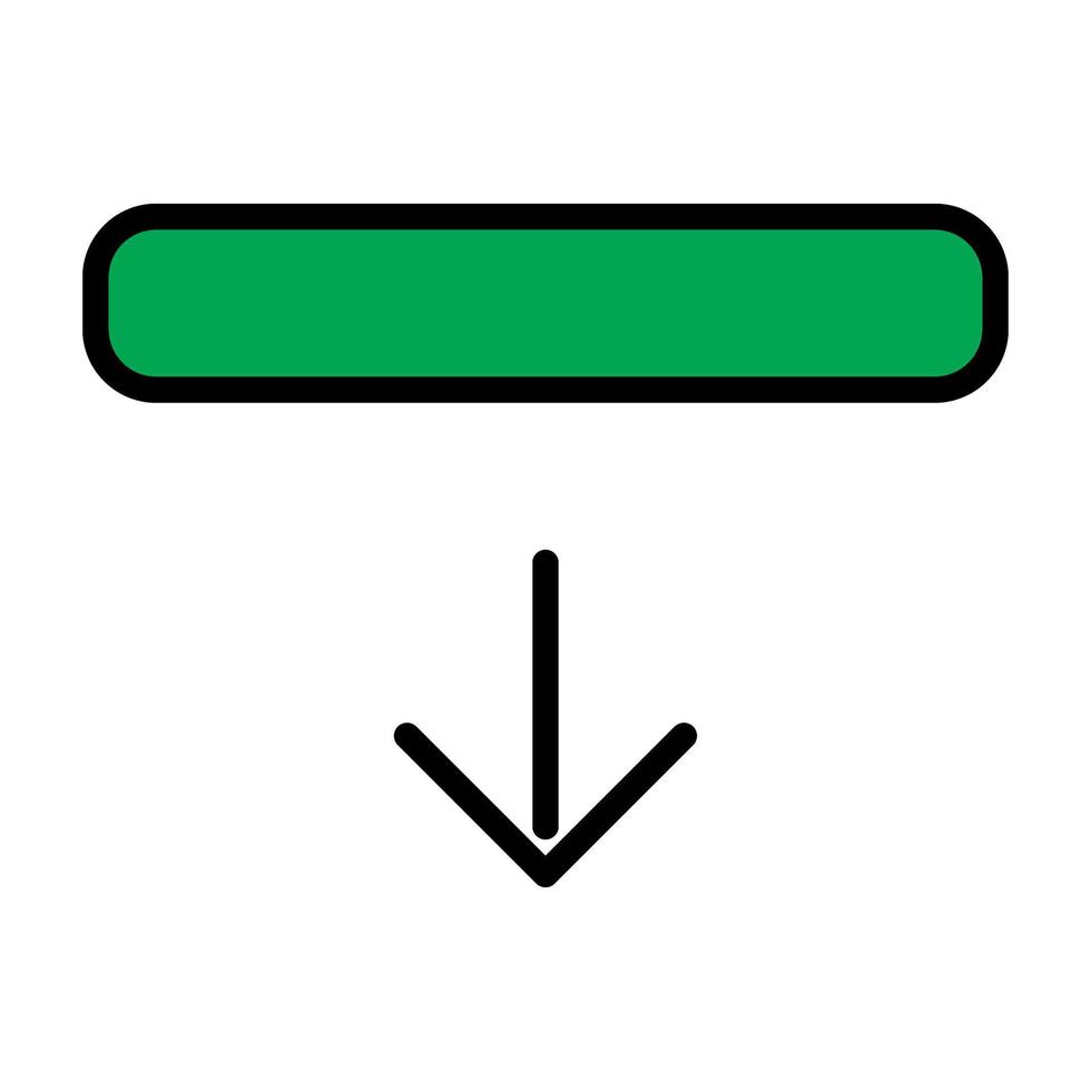 Download icon line isolated on white background. Black flat thin icon on modern outline style. Linear symbol and editable stroke. Simple and pixel perfect stroke vector illustration.