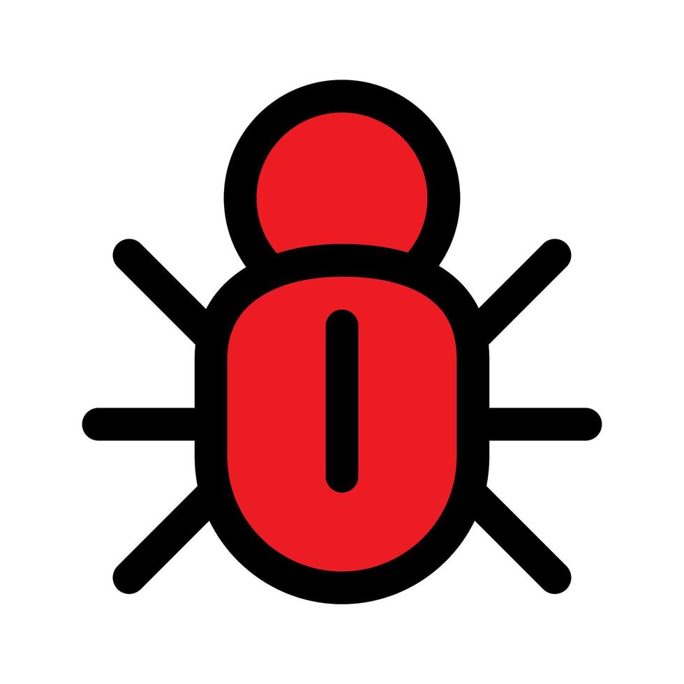 Bug icon line isolated on white background. Black flat thin icon on modern outline style. Linear symbol and editable stroke. Simple and pixel perfect stroke vector illustration.