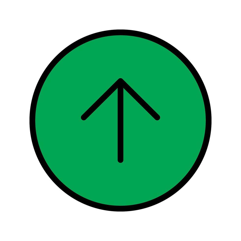 Arrow up circle icon line isolated on white background. Black flat thin icon on modern outline style. Linear symbol and editable stroke. Simple and pixel perfect stroke vector illustration.