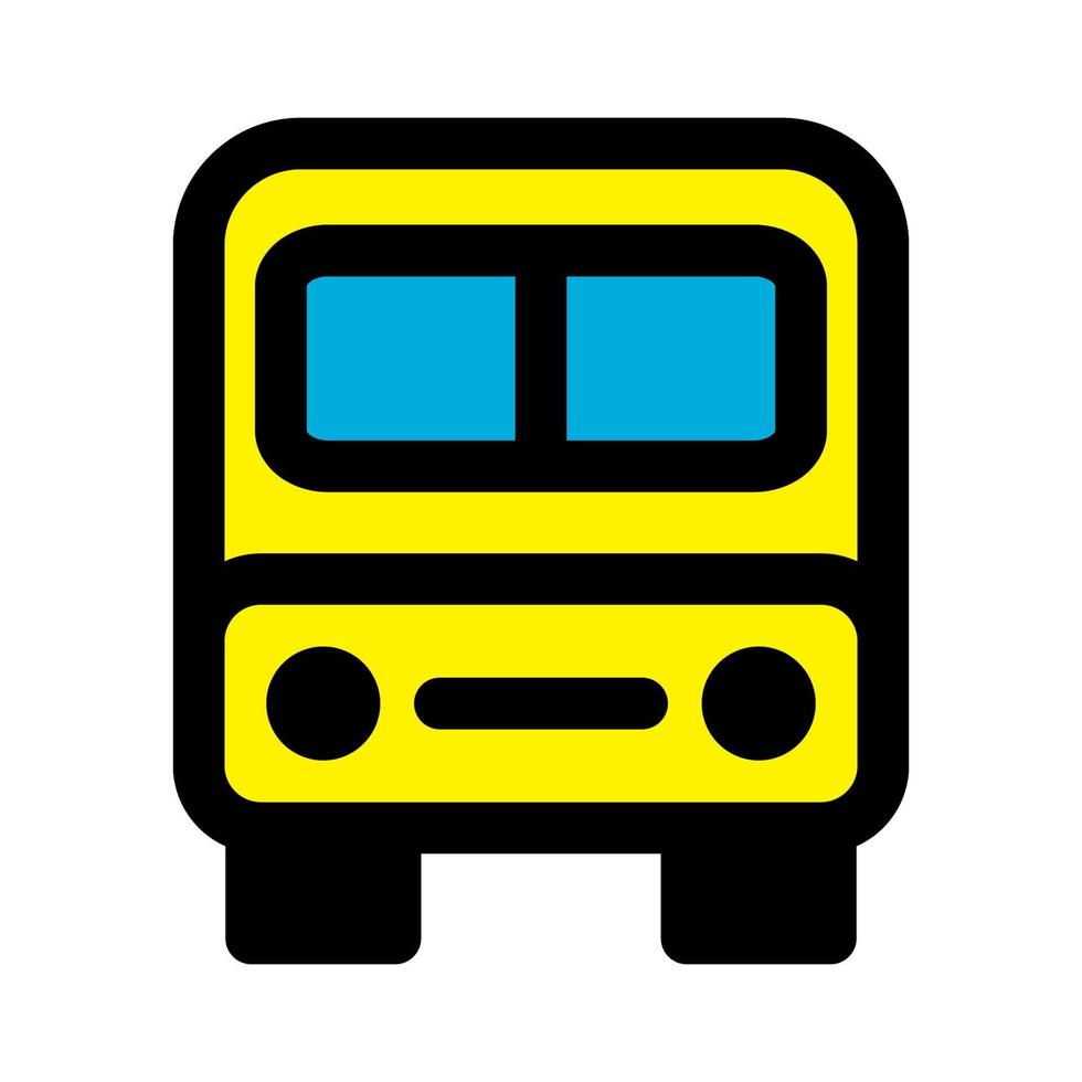 línea de icono de autobús aislada sobre fondo blanco. icono negro plano y delgado en el estilo de contorno moderno. símbolo lineal y trazo editable. ilustración de vector de trazo simple y perfecto de píxeles.